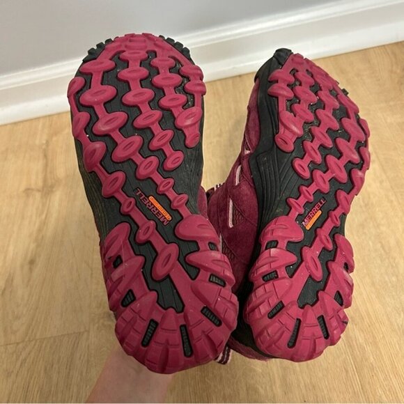 Merrell Chameleon 7 Limit Mid Waterproof Maroon Red Outdoor Hiking Boots 9.5 - Picture 5 of 7
